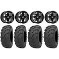 thumbnail image 1 of Sedona Rukus 14" Wheels Black +30mm 28" Bear Claw EVO Tires Sportsman 5508501000, 1 of 4