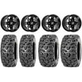 thumbnail image 1 of Sedona Rukus 14" Wheels Black +30mm 28" Bear Claw HTR Tires Polaris RZR XP 1000 / PRO XP / Ranger XP 900/1000, 1 of 4