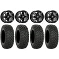 thumbnail image 1 of Sedona Rukus 14" Wheels Black +30mm 28" RT320 Tires Sportsman RZR Ranger, 1 of 4