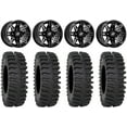 thumbnail image 1 of Sedona Rukus 14" Wheels Black +30mm 28" XT400 Tires Sportsman RZR Ranger, 1 of 4