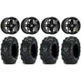 thumbnail image 1 of Sedona Rukus 14" Wheels Black +30mm 30" Mud Lite II Tires Kawasaki Mule Pro FXT, 1 of 4