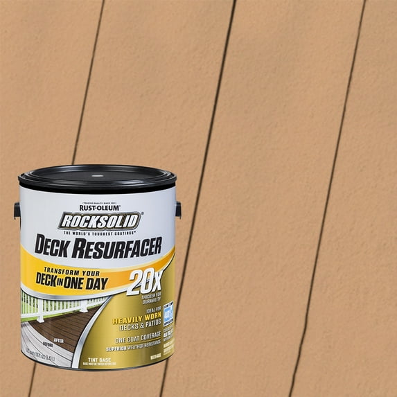 Sedona, Rust-Oleum RockSolid 20X Exterior Wood Deck Resurfacer-319408T, Gallon