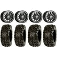 thumbnail image 1 of Sedona Sano Bdlk 14" Wheels Bk +30mm 27" Rip Saw Tires Sportsman 550 850 1000, 1 of 4
