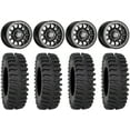 thumbnail image 1 of Sedona Sano Bdlk 14" Wheels Bk +30mm 27" XT400 Tires Sportsman RZR Ranger, 1 of 4