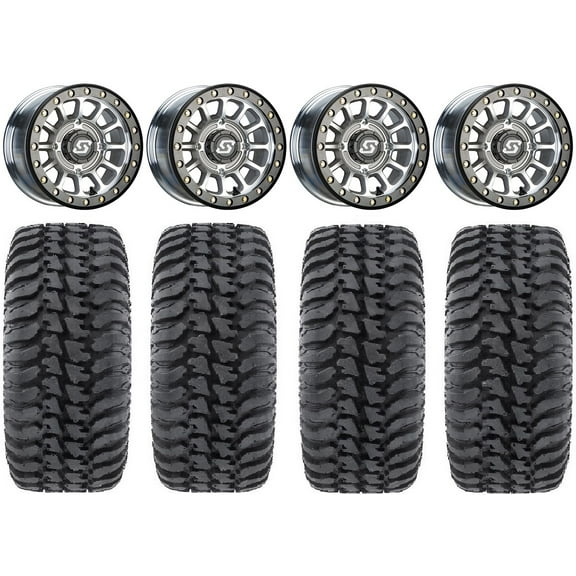 Sedona Sano Bdlk 14" Wheels Ct +30mm 28" Regulator Tires Can-Am Commander Maverick Renegade Outlander Defender