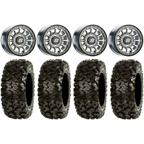 Sedona Sano Bdlk 14" Wheels Ct +30mm 30" Rip Saw Tires Polaris RZR XP 1000 / PRO XP / Ranger XP 900/1000