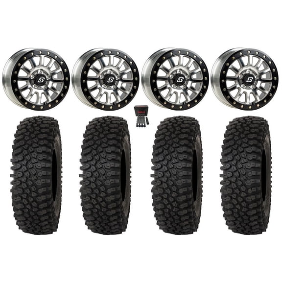 Sedona Sano Bdlk 15" Wheels Ct 32" Roctane ST Tires Polaris RZR Turbo R & Pro R Ranger 1500 Xpedition
