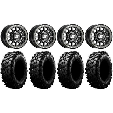Sedona Sano Bdlk 15x6 Wheels Bk 32" Carnivore Tires Sportsman RZR Ranger