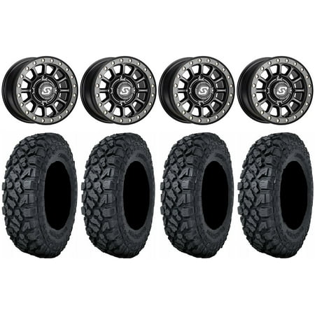 Sedona Sano Bdlk 15x6 Wheels Bk 32" Klever X/T Tires Sportsman RZR Ranger