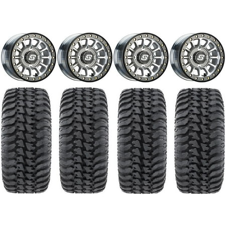Sedona Sano Bdlk 15x6 Wheels Ct 32" Regulator Tires Sportsman RZR Ranger