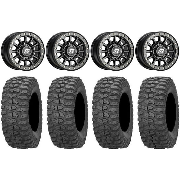 Sedona Sano Bdlk 15x7 Wheels Bk 32" Rock-A-Billy Tires Polaris RZR XP 1000 / PRO XP / Ranger XP 900/1000