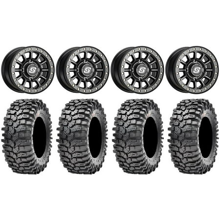 Sedona Sano Bdlk 15x7 Wheels Bk 32" Roxxzilla Tires Sportsman RZR Ranger