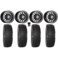 thumbnail image 1 of Sedona Sano Bdlk 15x7 Wheels Bk 35" RC500S Sticky Tires Sportsman RZR Ranger, 1 of 4