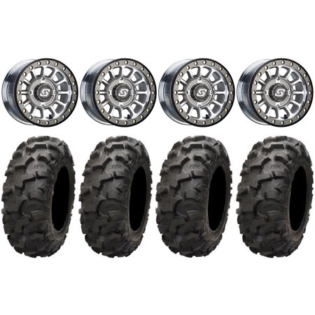 Sedona Sano Bdlk 15x7 Wheels Ct 32" Blackwater Tires Sportsman RZR Ranger
