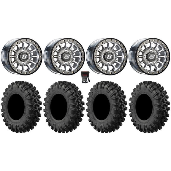 Sedona Sano Bdlk 15x7 Wheels Ct 32" MotoRavage XL Tires Kawasaki Mule Pro FXT