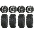 thumbnail image 1 of Sedona Sano Beadlock 14" Wheels Bk +30mm 27" Roctane T4 Tires Can-Am Commander Maverick Renegade Outlander Defender, 1 of 4
