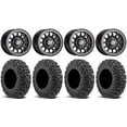 thumbnail image 1 of Sedona Sano Beadlock 14" Wheels Black 32" MotoVator Tires Can-Am Maverick X3 / Honda Pioneer 1000 / Talon, 1 of 4