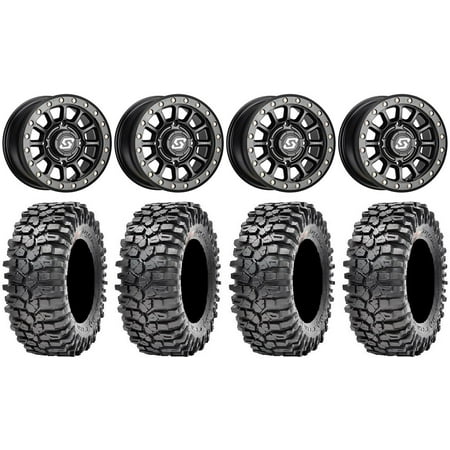 Sedona Sano Beadlock 14" Wheels Black 32" Roxxzilla Tires Polaris RZR XP 1000 / PRO XP / Ranger XP 900/1000