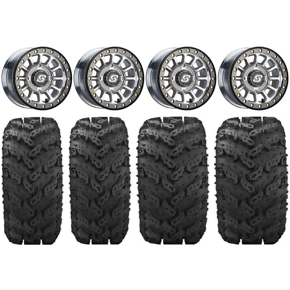 Sedona Sano Beadlock 14" Wheels Cast 26" Reptile Tires Sportsman RZR Ranger