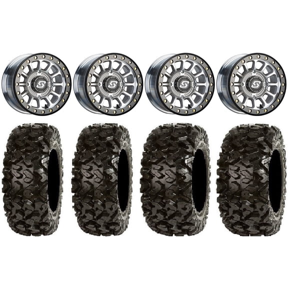 Sedona Sano Beadlock 14" Wheels Cast 27" Rip Saw Tires Polaris RZR XP 1000 / PRO XP / Ranger XP 900/1000