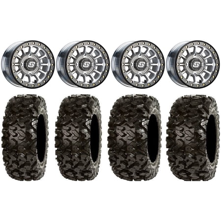 Sedona Sano Beadlock 14" Wheels Cast 27" Rip Saw Tires Sportsman RZR Ranger