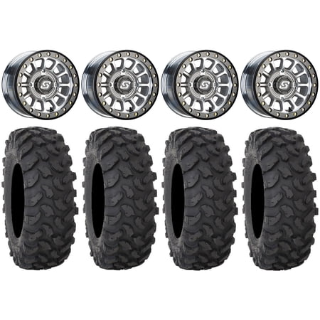 Sedona Sano Beadlock 14" Wheels Cast 28" XTR370 Tires Can-Am Commander Maverick Renegade Outlander Defender