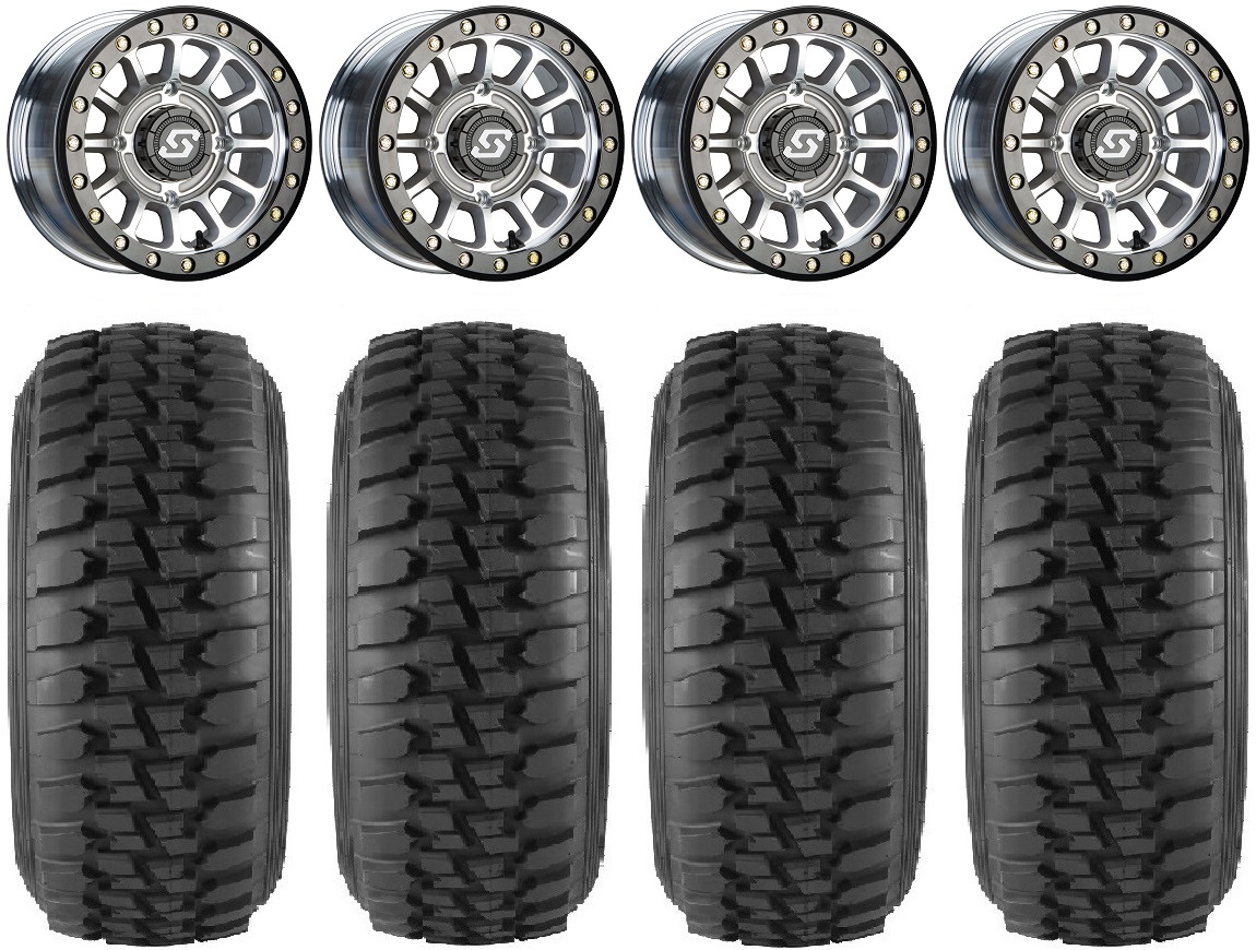 Sedona Sano Beadlock 14" Wheels Cast 30" Desert Series Tires Can-Am Maverick X3 / Honda Pioneer 1000 / Talon - image 1 of 4