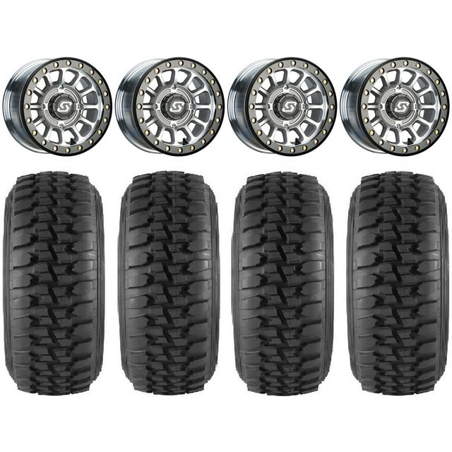 Sedona Sano Beadlock 14" Wheels Cast 30" Desert Series Tires Can-Am Maverick X3 / Honda Pioneer 1000 / Talon