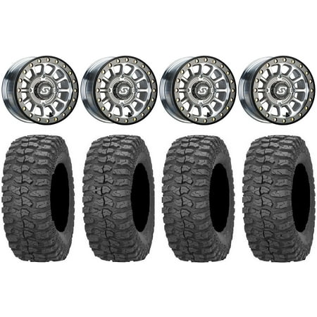 Sedona Sano Beadlock 14" Wheels Cast 32" Rock-A-Billy Tires Can-Am Commander Maverick Renegade Outlander Defender