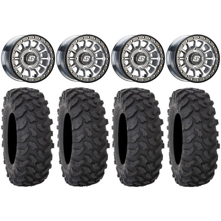 Sedona Sano Beadlock 14" Wheels Ct 27" XTR370 Tires Sportsman RZR Ranger