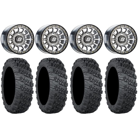 Sedona Sano Beadlock 14" Wheels Ct 28" Versa Cross V3 Tires Sportsman RZR Ranger