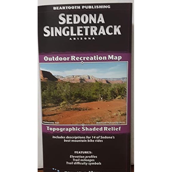 Pre-Owned Sedona Singletrack Outdoor Recreation Map Paperback