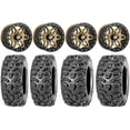 thumbnail image 1 of Sedona Split 6 14" Wheels Br +30mm 28" Bear Claw HTR Tires Kawasaki Mule Pro FXT, 1 of 4