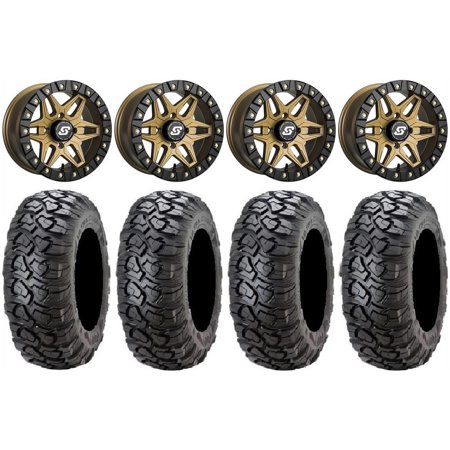 Sedona Split 6 14" Wheels Br +30mm 28" Ultracross Tires Sportsman RZR Ranger