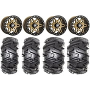 Sedona Split 6 Bdlk 14" Br Wheels 26" Moto MTC Tires Kawasaki Mule Pro FXT