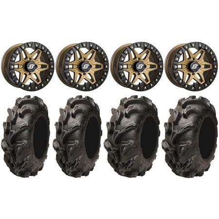 Sedona Split 6 Bdlk 14" Br Wheels 27" Mega Mayhem Tires Sportsman RZR Ranger