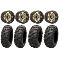 thumbnail image 1 of Sedona Split 6 Bdlk 14" Br Wheels 28" Blackwater Tires Kawasaki Mule Pro FXT, 1 of 4