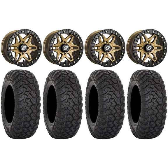 Sedona Split 6 Bdlk 14" Br Wheels 28" RT320 Tires Sportsman RZR Ranger