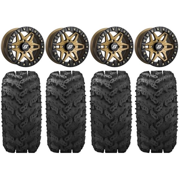 Sedona Split 6 Bdlk 14" Br Wheels 28" Reptile Tires Can-Am Maverick X3 / Honda Pioneer 1000 / Talon
