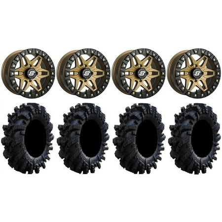 Sedona Split 6 Bdlk 14" Br Wheels 30" Intimidator Tires Sportsman RZR Ranger