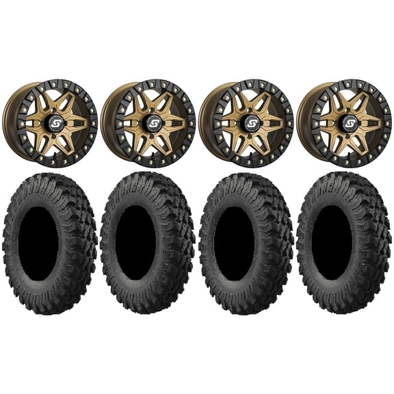 Sedona Split 6 Bdlk 14" Br Wheels 30" MotoRally Tires Sportsman 550 850 1000