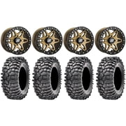 Sedona Split 6 Bdlk 14" Br Wheels 30" Roxxzilla 396 Tires Can-Am Commander Maverick Renegade Outlander Defender