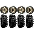 thumbnail image 1 of Sedona Split 6 Bdlk 14" Br Wheels 32" BogMax Tires Sportsman RZR Ranger, 1 of 4