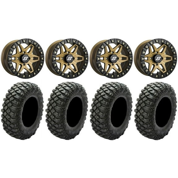 Sedona Split 6 Bdlk 14" Br Wheels 32" Crawler XG Tires Polaris RZR XP 1000 / PRO XP / Ranger XP 900/1000