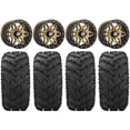 thumbnail image 1 of Sedona Split 6 Bdlk 14" Wheels Br +30mm 28" Reptile Tires Sportsman RZR Ranger, 1 of 4