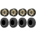 thumbnail image 1 of Sedona Split 6 Bdlk 14" Wheels Br +30mm 30" MotoRavage Tires SportsmanRZRRanger, 1 of 4