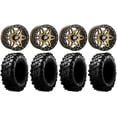 thumbnail image 1 of Sedona Split 6 Bdlk 14" Wheels Br +30mm 32" Carnivore Tires Sportsman RZR Ranger, 1 of 4