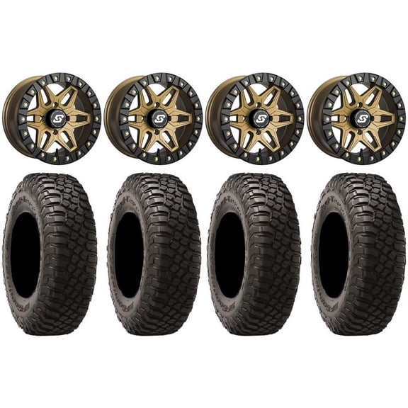 Sedona Split 6 Bdlk 15" Br Wheels 30" BFG KM3 Tires Polaris RZR XP 1000 / PRO XP / Ranger XP 900/1000