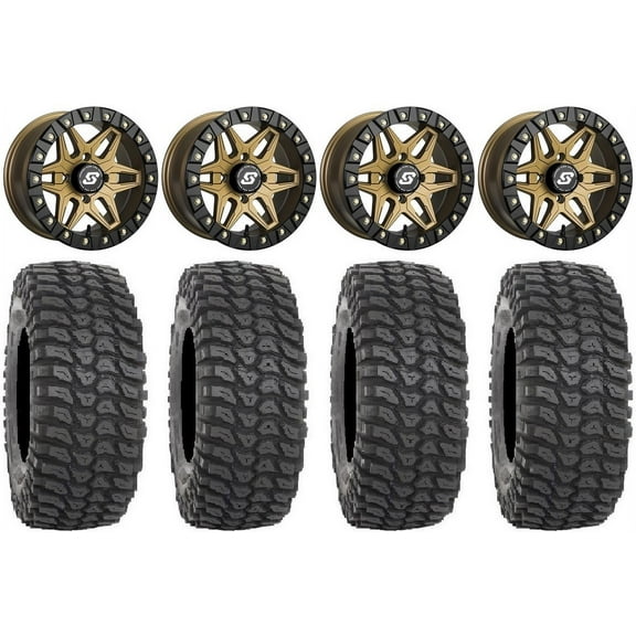 Sedona Split 6 Bdlk 15" Br Wheels 32" XCR350 Tires Can-Am Maverick X3 / Honda Pioneer 1000 / Talon
