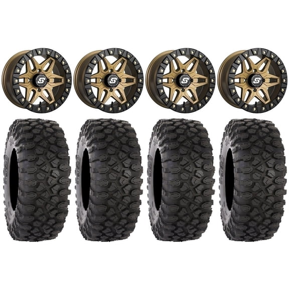 Sedona Split 6 Bdlk 15" Br Wheels 33" XC450 Tires Sportsman RZR Ranger